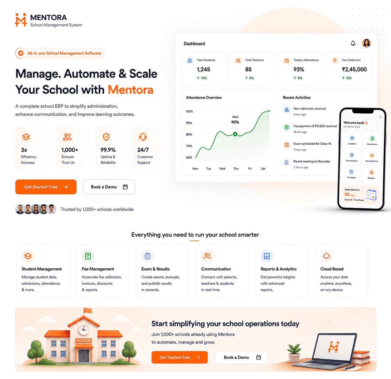 Mentora - School Management System
